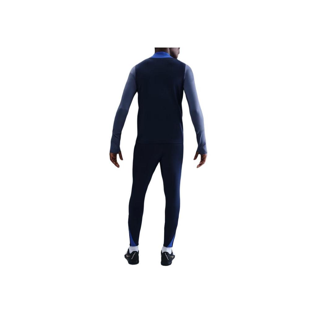 Nike Letter Pattern Mock Neck Slim Fit Long Sleeve T-Shirt Men Tops Navy-Blue HJ7782-411
