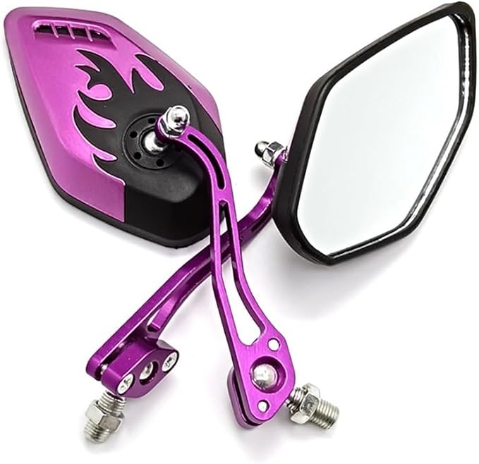 

Зеркало заднего вида для мотоцикла, вращающееся на 360°, регулируемое, универсальные аксессуары для модификации электромобиля и скутера фиолетовый