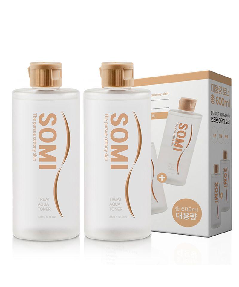 Treat Aqua Toner 300ml 1+1 Special Set Large Size Hyaluronic Acid Moisture Replenishment