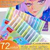 12pcs Brush Acrylic Marker Pens Set Skin Tone & Macaron Colors Direct Liquid Soft Head for Illustration Drawing Painting