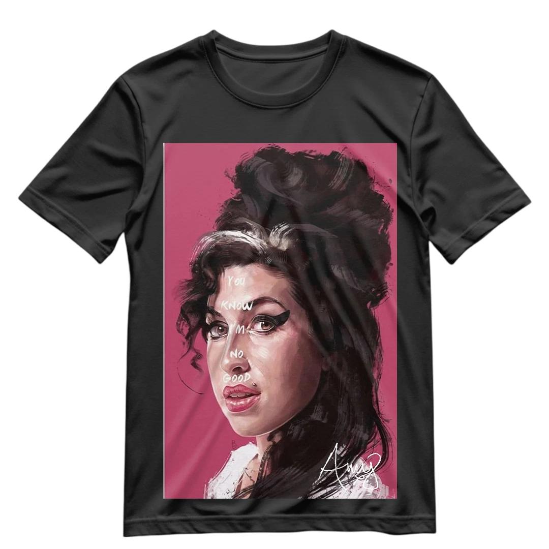 Amy Winehouse T Shirt Amy Winehouse Painting Signed RP Shirt S-XXXL Graphic Tee M