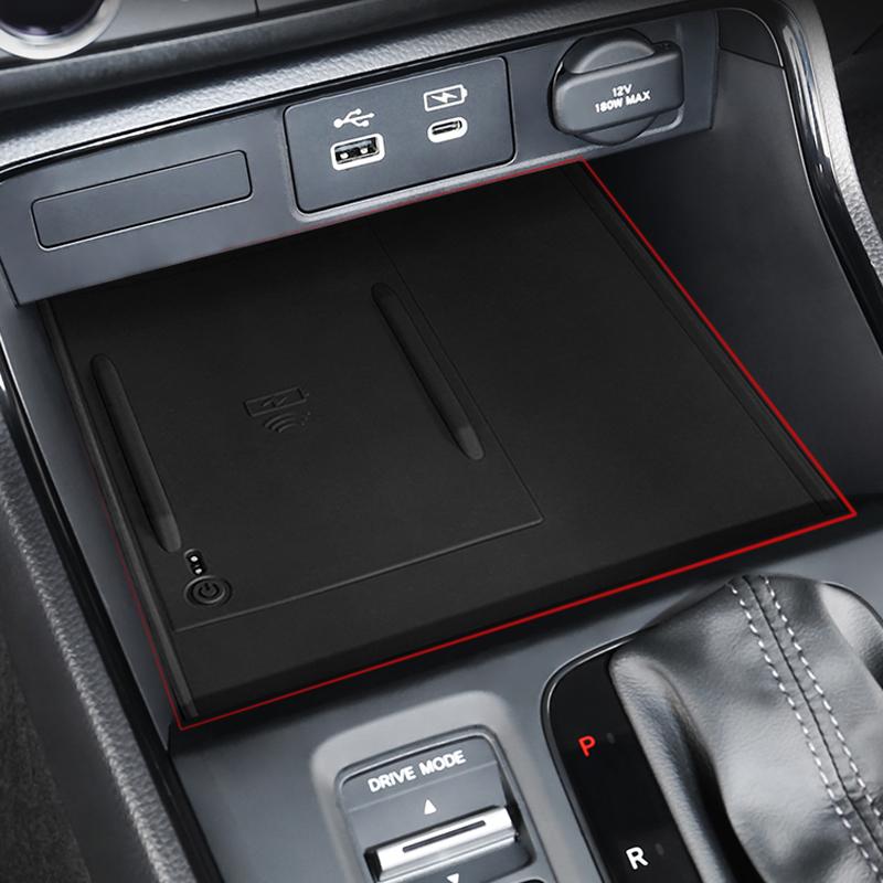 Pre Honda CR-V CRV 6. generácie 2024 2024 2025 Hybridné auto Interiér Centrálna konzola Bezdrôtové nabíjanie Silikónový kryt Podložka Nálepka Podložka