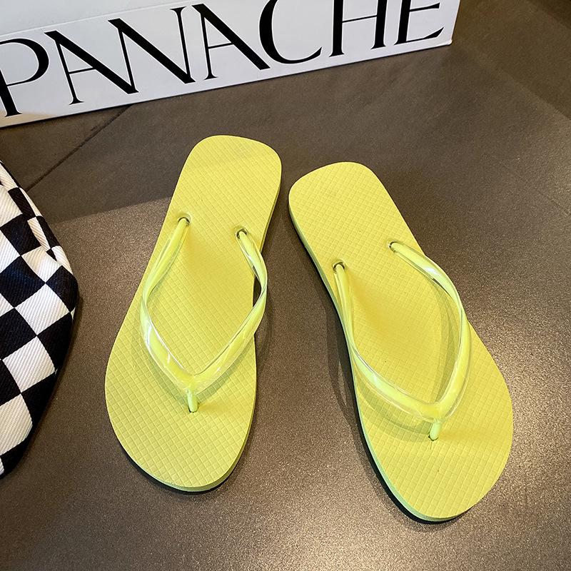 Korean Style Cute Non-Slip Women's Summer Flip-Flops - Trendy Wearable Beach Sandals for Students