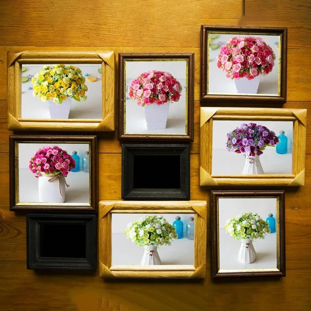 Silk Flower Fake Flower 21 Heads Bouquet Without Vase Rose Artificial Flower  Decorations