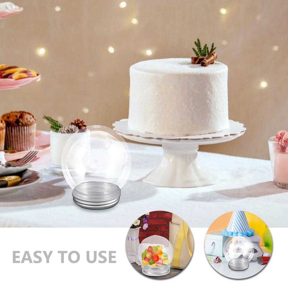 20 Pcs DIY Water Globe Transparent Snow Christmas Snowglobe Compact Plastic Globes Child Kit