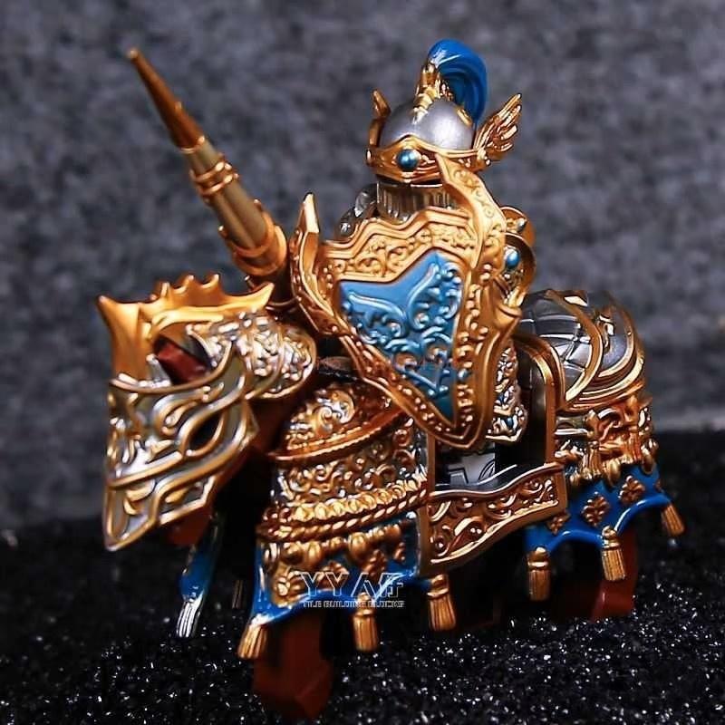 Lich King Medieval Round Table Knights Building Block Anime Sir Kay/Gaheris Bricks Action Figure Collection Model Toy Gifts