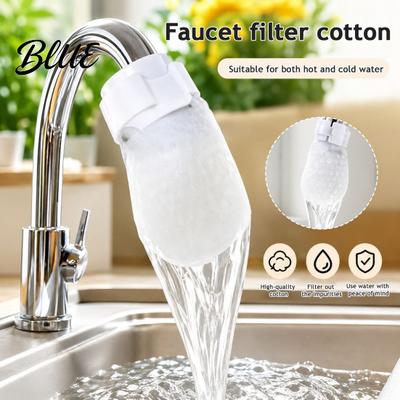 Faucet Filter Pouch 200/400/600/1000Pcs Cotton Bag Splash Proof Tap Cover for Particle Bag