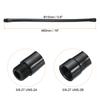 PATIKIL 48cm Microphone Gooseneck Thread Metal Universal Hose Flexible Arm Gooseneck Tube Extension Multifunctional DIY Black 16mm-27
