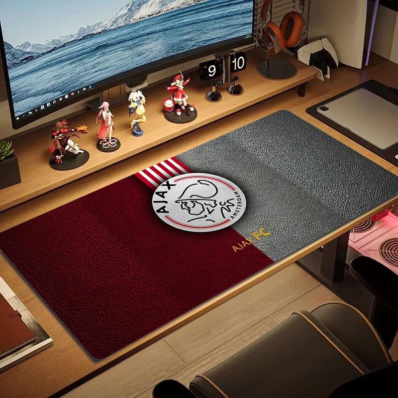 AFC Ajax Grote Muismat Grote Gaming Tafelkussen Antislip Laptop Tablet Grote Muismat XXL Mat Mini PC Speelmat Met Vergrendelrand