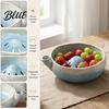 Abtropfschale für frisches Obst Keramik Beerenwaschschale mit Loch Leicht zu reinigen Küchensieb Kleine Spül- und Servierschale Kompakt Selbstreinigend Gemüse