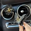 High-End Black Gold Butterfly Camellia Car Fragrance Diffuser Air Freshener for Car Air Conditioning Vent Decoration