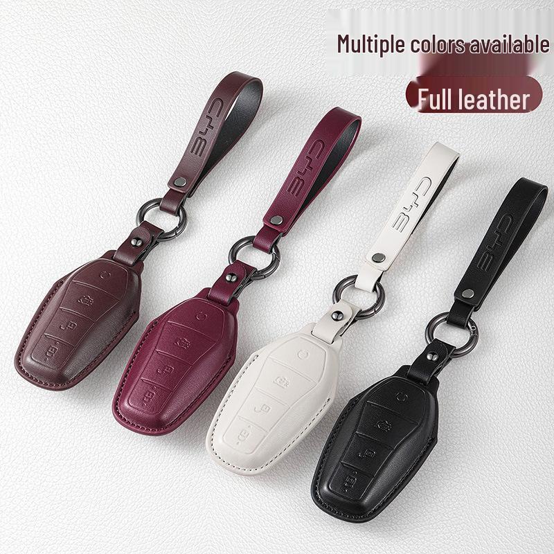 BYD Key Case for Han, Qin Plus DMI, Song Pro, Tang L, Yuan Up, Destroyer 05, Seagull, Seal, 06, and Dolphin Models.