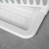 White Dish Drying Rack with Drip Tray 46x37cm