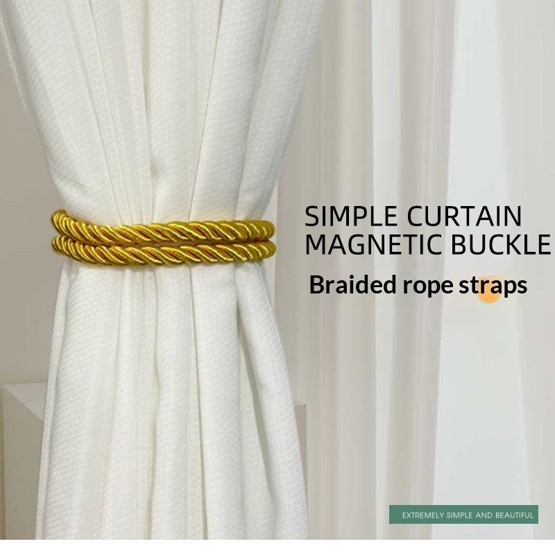 Handmad Curtain Woven Tiebacks Ins Style Easy To Use Curtains Binding Rope Light Luxury Curtains Tied Strap Home Decor