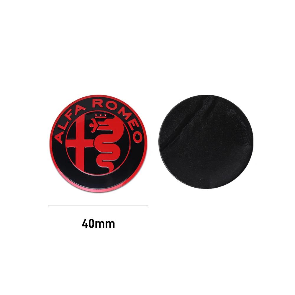 Autoaufkleber Für Alfa Romeo 1 Stück Auto Frontgrill Emblem Abdeckungen Aufkleber Mittelkonsolenknopf Innenaufkleber Für Alfa Romeo Sporti