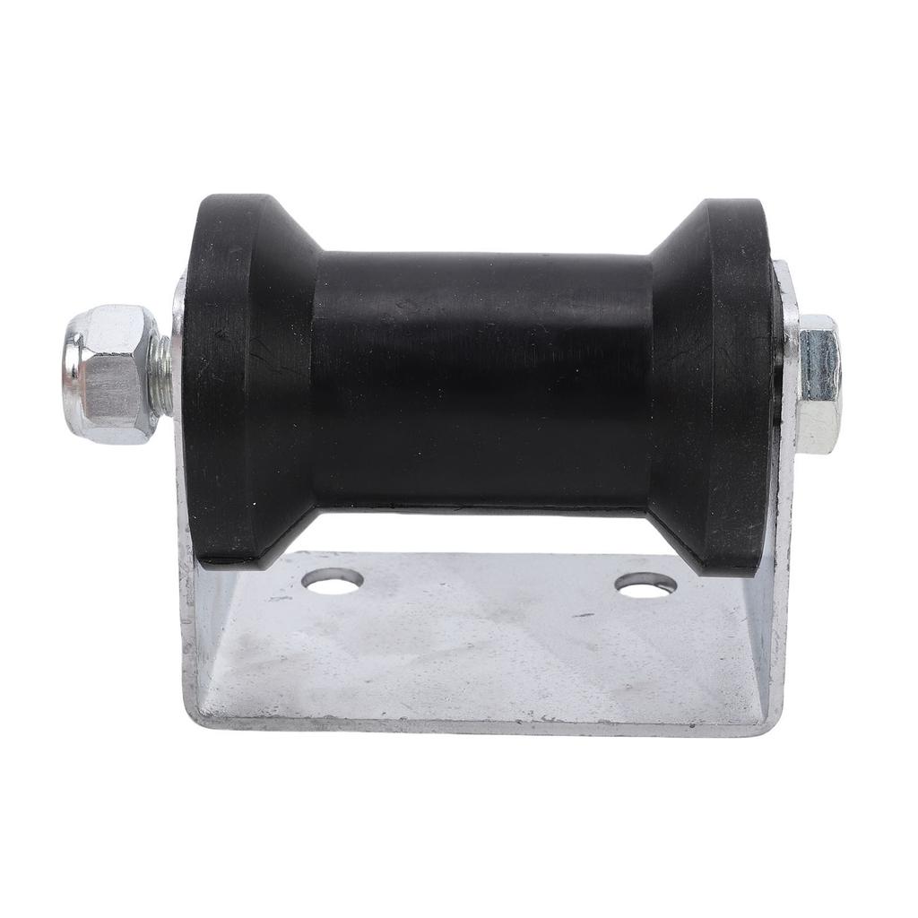 4 Inch Boat Trailer Roller with Panel Bracket Rubber Keel Roller Assembly Kit for Boat Yachts Ships