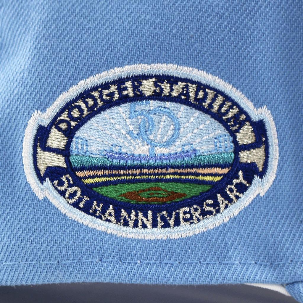 Cap Limited Snapback SNAPBACK CAP 940 MLB MiLB NFL NBA Hat Colored Brim BRIM Side Patch Angeles Dodgers ANNIVERSARY Sky [New Era] EU/AU (Los (50TH