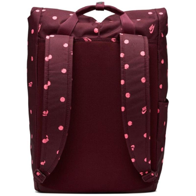 Nike Polyester Backpack Regular Unisex Burgundy Casual BA6185-681