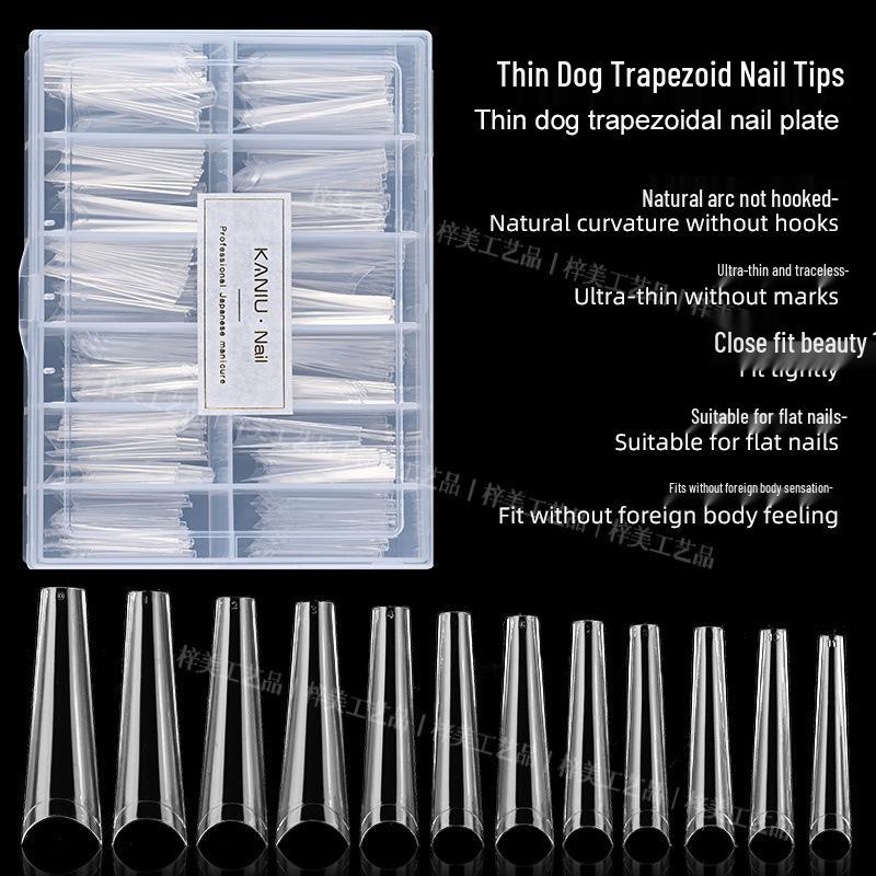 

Frosted Removable False Nails: Dog Design Practice Tips for Nail Art Salon