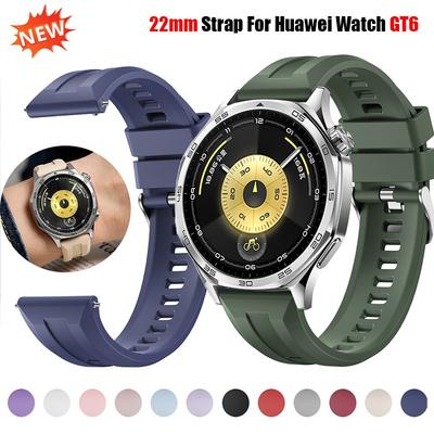 Nueva Correa de 22 mm para Huawei watch GT6 Banda de Silicona para Huawei watch GT6 Correa de Muñeca de Repuesto Accesorios de Correa Deportiva