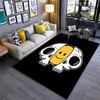 Tappeto Teschio Faccia Sorridente Creativo Divertente per Soggiorno Camera da Letto Corridoio Alfombra Antiscivolo Tappeto Divano Zerbino Decorazione Casa Tapete