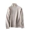 Maglione a collo alto per donna autunno inverno spesso lavorato a maglia in lana a maniche lunghe intimo pullover maglioni