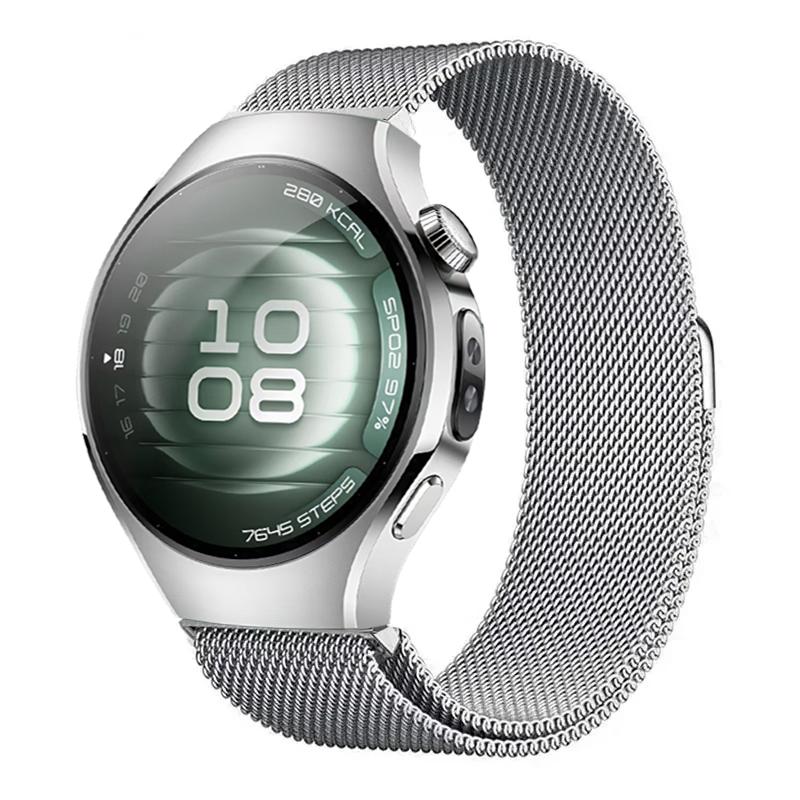 

22mm 20mm Milanese Strap For Huawei Watch 5 46mm Fashion Magnetic Breathable Bracelet For Huawei Watch GT6 GT5 GT4 Pro 46mm Belt 22mm Universal серебряный