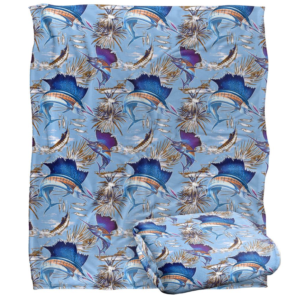 JQ Licensing Silky Sailfish Fishing Supersoft Blanket
