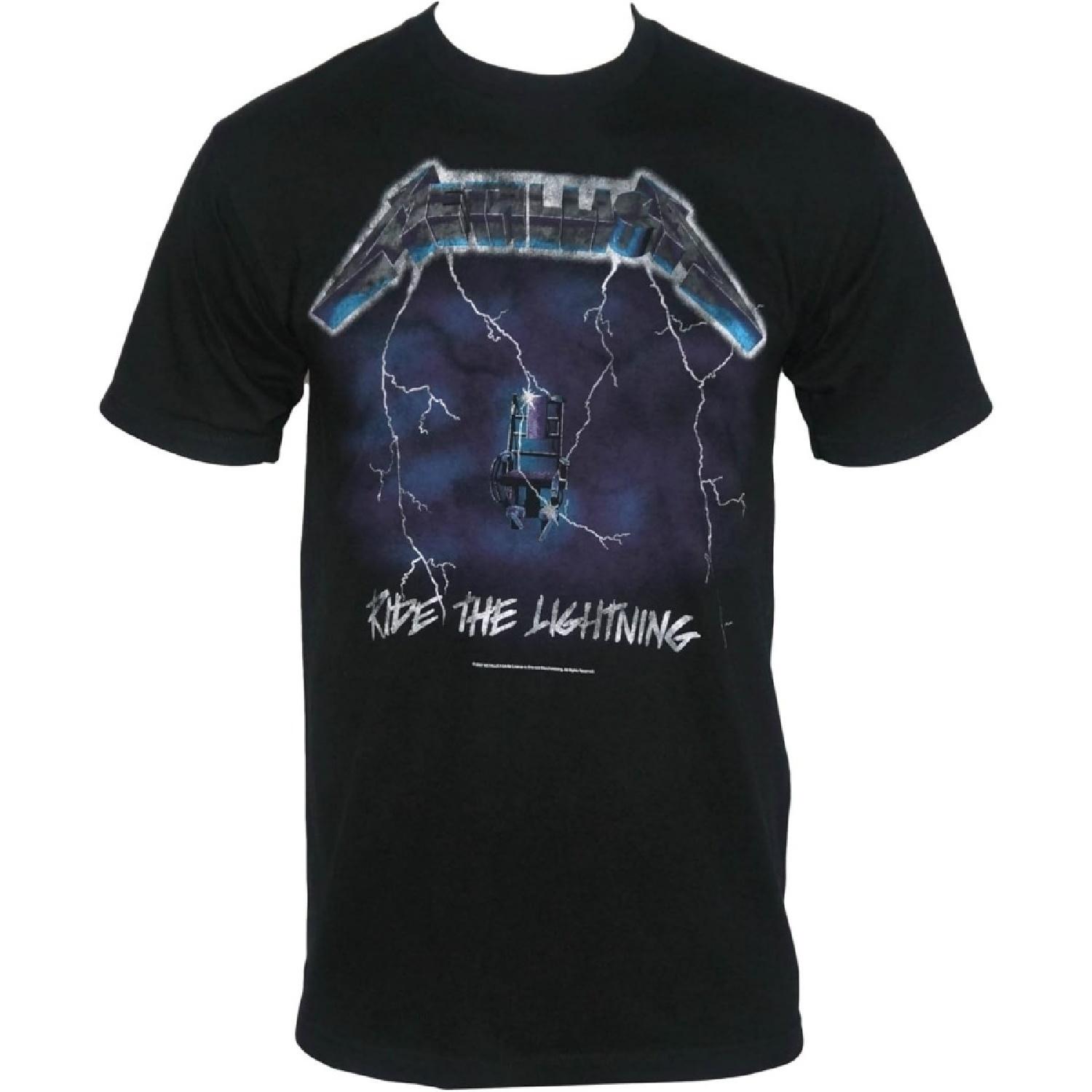 

Metallica Men s Ride The Lightning T-Shirt Black XXXXXL різнокольоровий