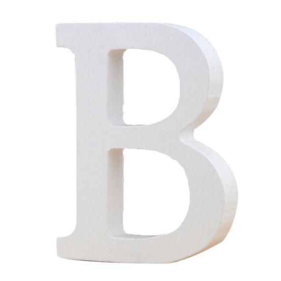 

Puntos деревянные английские буквы алфавита символ орнамент свадьба DIY украшение B