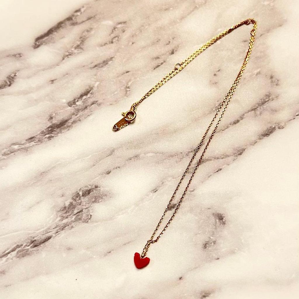 Used AHKAH 18k Tiran Heart Necklace