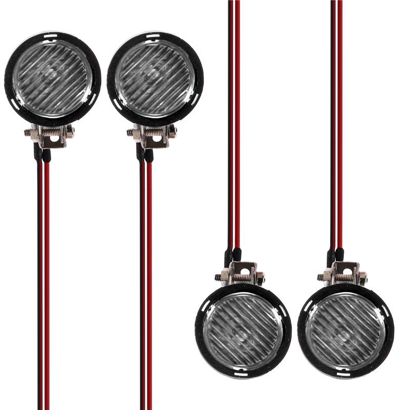 

24-Hour Delivery LED Lights Headlights Spotlight For TRX-4 TRX6 Axial SCX10 SCX24 1/10 1/24 RC Car Truck Decoration Parts 4LED