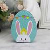Dust-proof Easter Egg Candy Box Metal Rabbit Iron Case Tinplate Storage Case  Tea Leaf