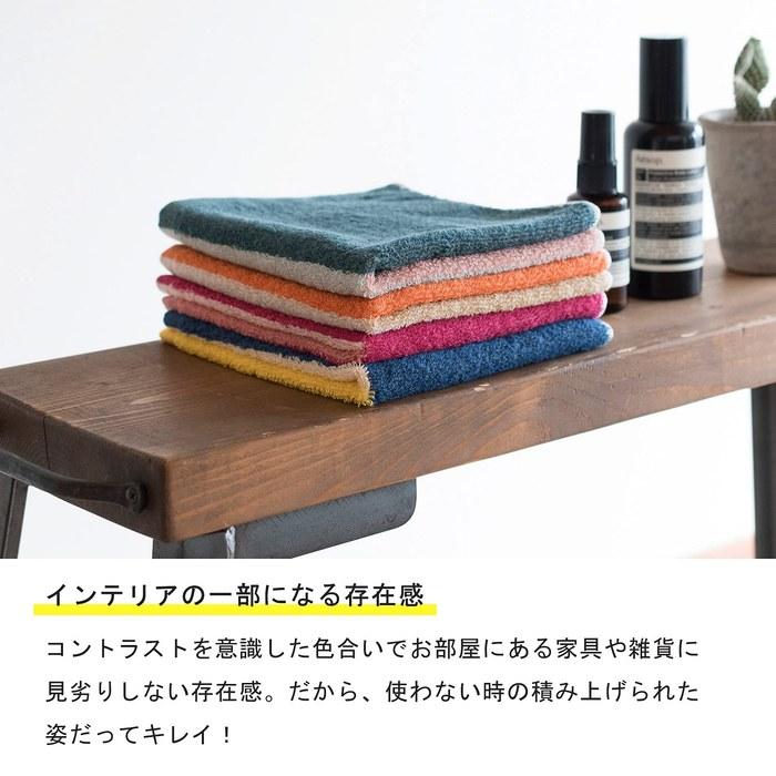 Bloom Imabari Towel Certified Hand Towels 4-Piece Set Cocktail Towels, Highly Absorbent, Quick-Drying, 100% Cotton, Made in Japan (Assorted