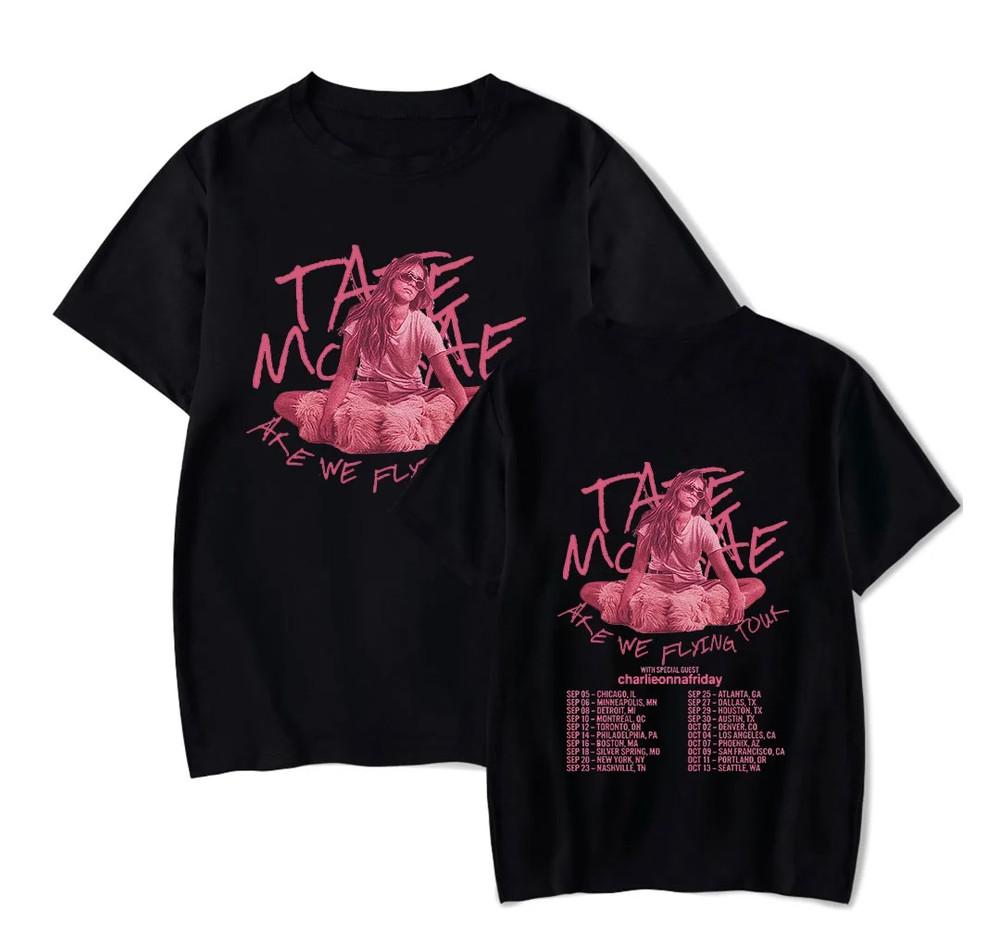 basic shirt Tate Mcrae black 2 sides T-shirt tee All sizes 1F2433 Unisex T-Shirt