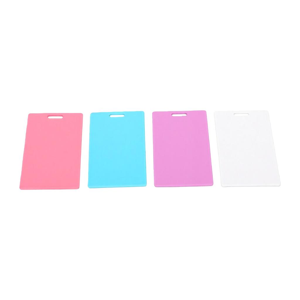 4 Pcs Vertical Erasable Badge Notepad Reusable Silicone Erasable Notepad Badge Set for ID Card Vertical 4pcs