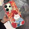 Korean White Cat Vortex Pattern Phone Case for Xiaomi Redmi Note 14 13 12 11 11S 10 10S Pro 9C 13C 14C A5 A3 A4 A3X 9C A1 Cover