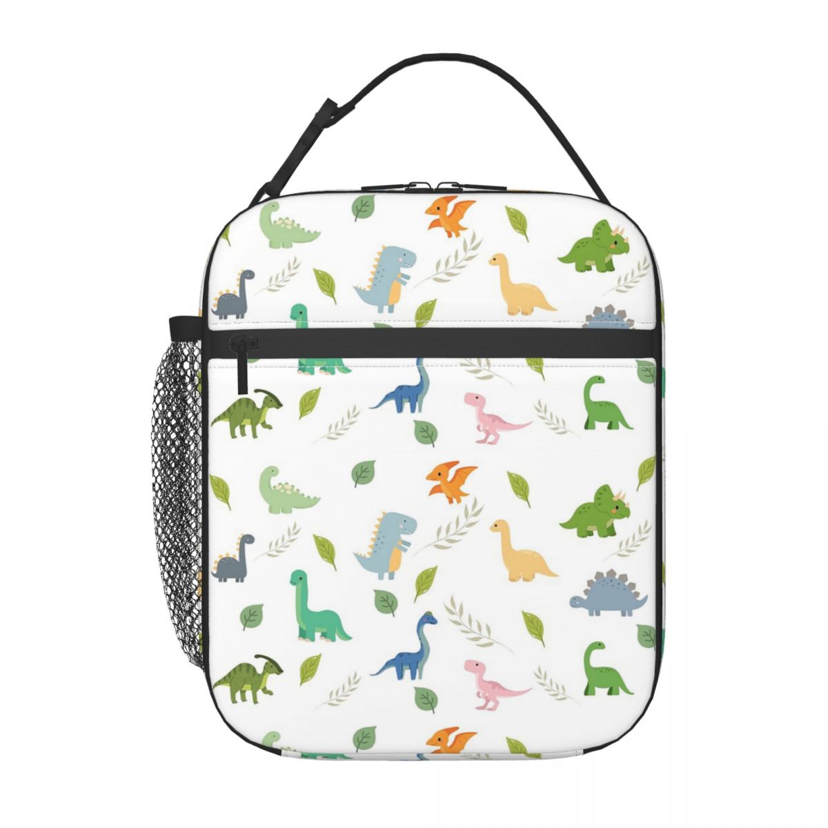 

Cartoon Light Color Dinosaur Pattern Insulated Lunch Bag for Women Kids Leakproof Food Boxes Thermal Lunch Box Tote One Size