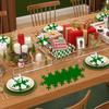 12PCS Snowflake Cutlery Holder Set Non-woven Fabric Silverware Organizer Bag Table Ornament Xmas New Year Party Decoration Gifts