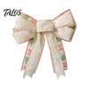 Sturdy Webbing Gift Toppers Christmas Bows for Wreath, Merry Craft Bow Ornaments, Winter Tree Large Fabric Trees Decoration Holiday Tree, Front Door,