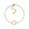 Metal Bracelet Couple Style Unisex Bracelets Gold B1953WOMCY-D03S
