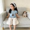 Floral Ruffled Baby Girl T-Shirt and Pants Set - 2026 Summer Collection