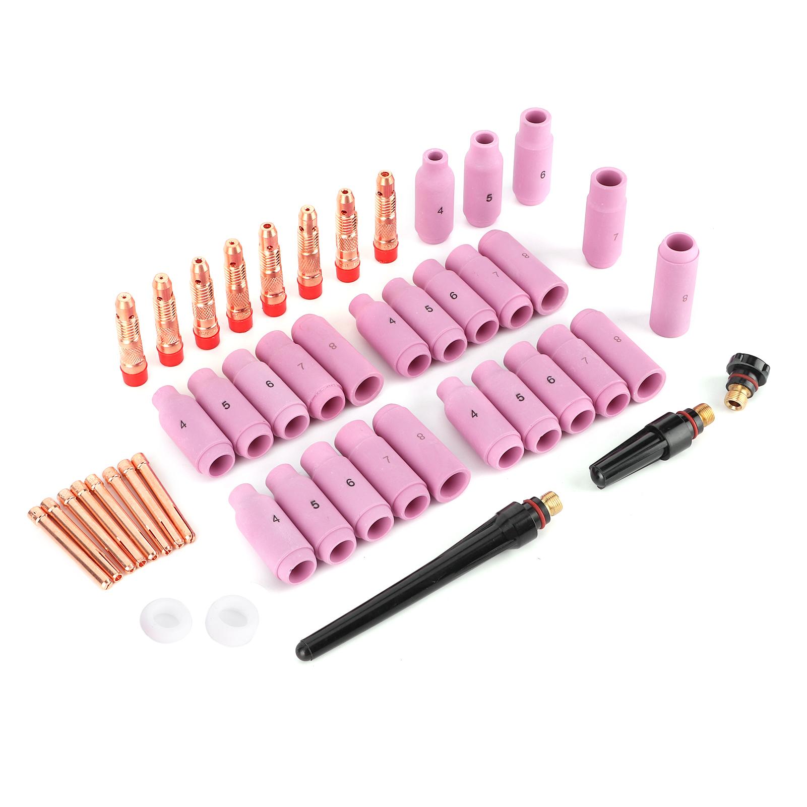 

46 шт. сварочная насадка TIG контактная сварочная насадка для горелки 171826 ремонтный инструмент