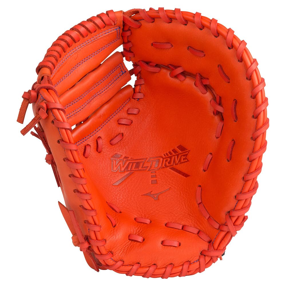 Mizuno Will Drive Junior Baseball Size 52 for Youth First Basemen Glove, 1AJFY27800, (Flash Orange/FF/Jr),