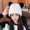 Knitted Woolen Hat for Women In Winter Japanese Style Cute Little Gloves Head Hat Versatile Warm Ear Protection Cold Protection Head Hat Trendy