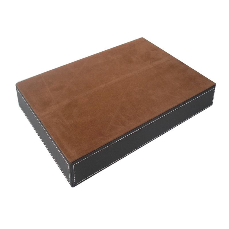Organisateur de Tiroir de Bureau à 4 Compartiments, Organisateur de Rangement de Tiroir en Cuir PU, Séparateur pour Fournitures de Bureau, Collection Valeur et Accesso