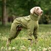 Full Coverage Dog Jacket Winter Warm Fleece Lined Windproof Waterproof 4-Leg Adjustable Pet Coat Large Breeds