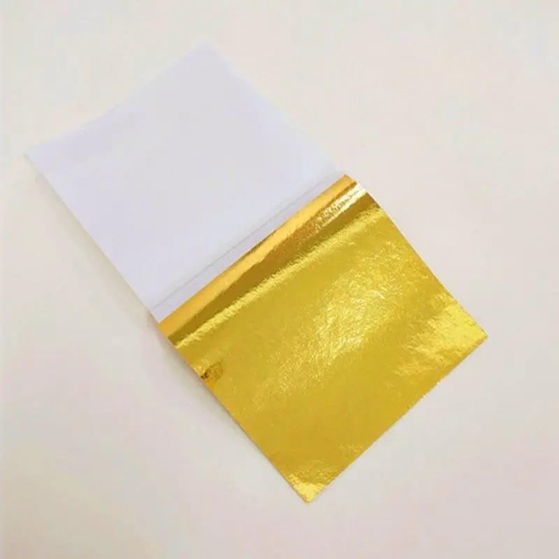 High Quality Gold/silver Foil Paper 9 * 9CM, Color, Buddha Statue Hotel Decoration Supplies, Furniture DIY Crafts Gold Foil Paper, Nail Art Supplies