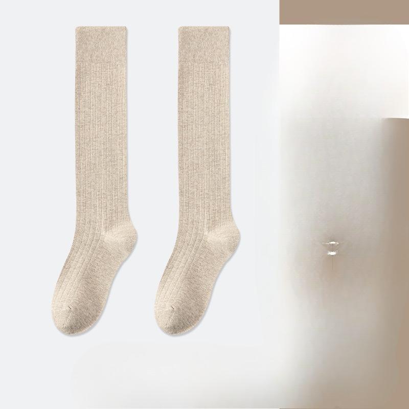 Spring and Autumn Grey Calf Socks for Women, Thin Socks for Slimming Legs, Autumn and Winter Long Socks