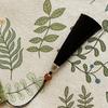 French Pastoral Style Table Flag Luxurious Retro Tassel Table Runner Suitable for Dining Tables TV Cabinets and Side Tables Middle Decorative Banner